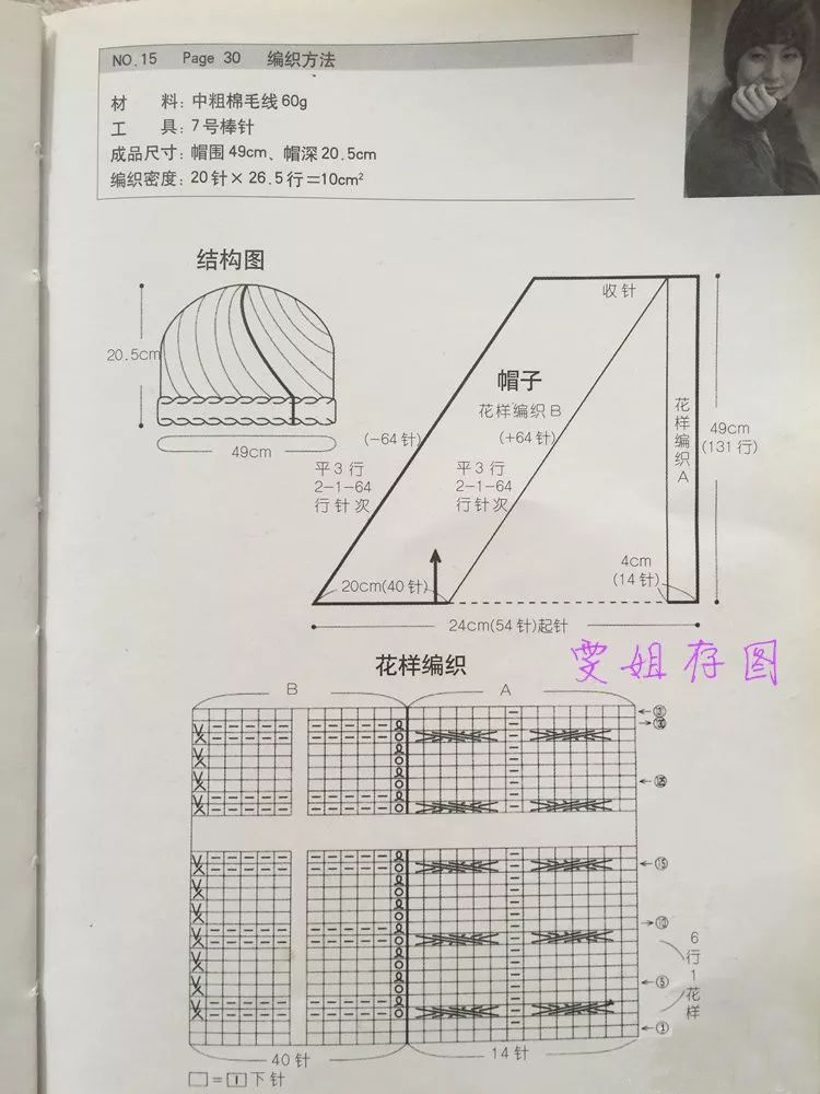 帽子编织教程